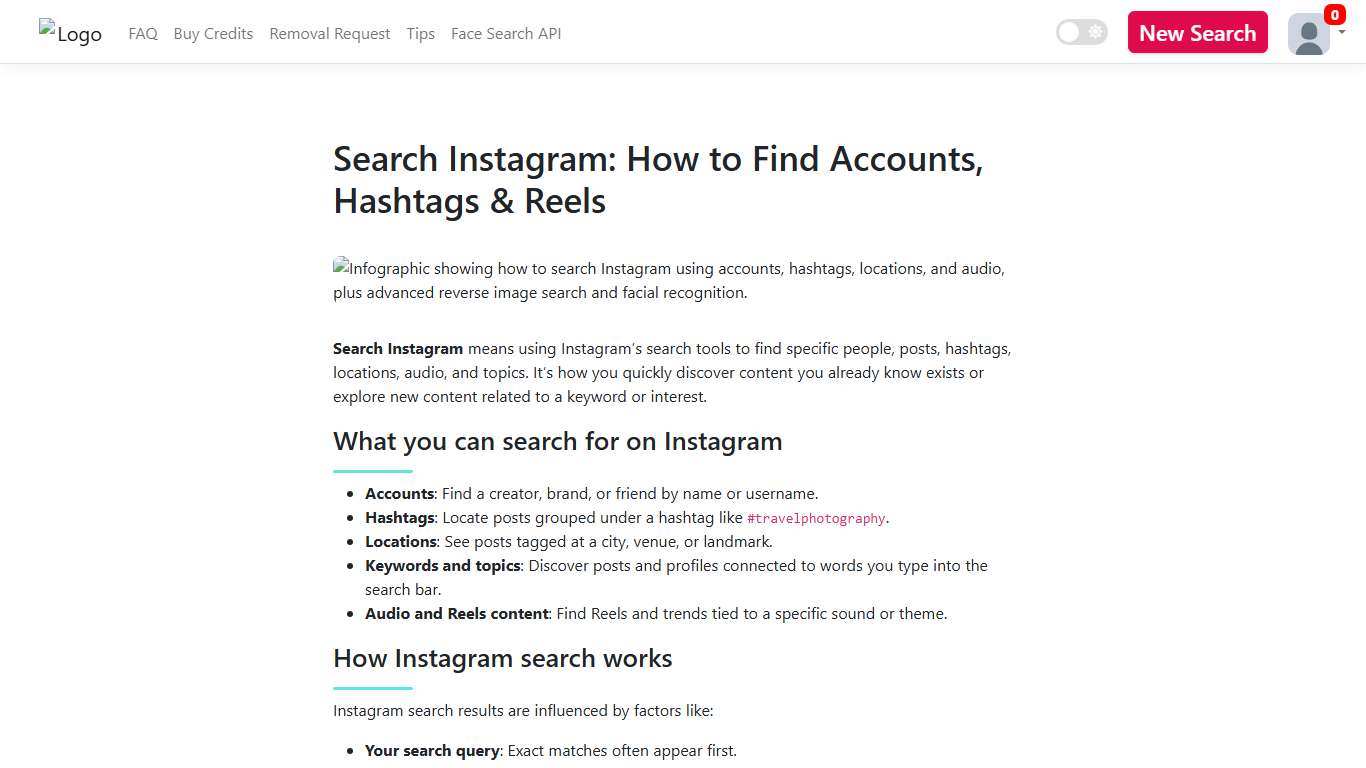Search Instagram: How to Find Accounts, Hashtags & Reels